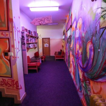 Původní graffity Hostel KlonDike